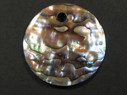 Paua disc 4cm w/0,4drill-hole